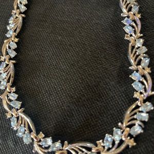 Beautiful Vintage Coro Blue Stone Necklace.